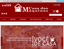 Tablet Screenshot of casadasmaquinascostura.com.br